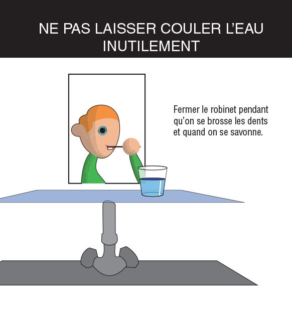 Gestes écocitoyens_Ne pas laisser couler l'eau inutilement